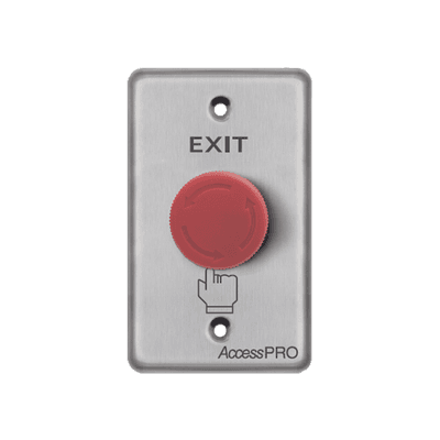 Botón de Paro de Emergencia / Salida de Emergencia / Color Rojo / Tipo Enclavado / NC, COM, NO / Uso Rudo