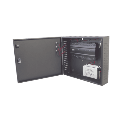 Controlador de acceso / 4 PUERTAS / Biometría Integrada / Hasta 3,000 Huellas / 30,000 Tarjetas / Incluye Gabinete y Fuente de Alimentación 12Vcc/5A compatible con ZKACCESS 3.5