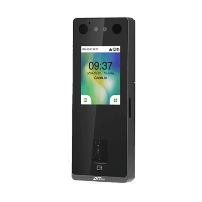 Terminal de Control de Acceso Multi-Biométrico con Intercomunicador de Video / Tecnología de Autenticación Facial de Luz Visible / Autenticación de Huellas en Vidrio / Protección IP65 / Métodos de Autenticaci&oacu