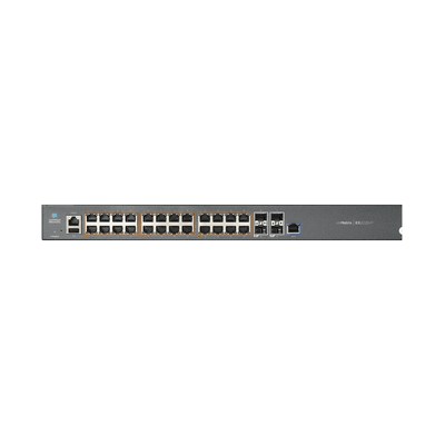 Switch cnMatrix EX2028-P capa 3 de 28 puertos (24 PoE Gigabit 802.3af/at, 4 SFP+) administración desde la Nube (MX-EX2028PxA-U)