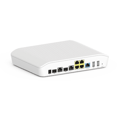 Router/Firewall, con función SD-WAN NSE3000 / 2 puertos WAN Gigabit + 2 SFP combo / 4 puertos LAN Gigabit / Detección de Amenazas/ Bloqueo de Aplicaciones / Administración desde la Nube con cnMaestro / Hasta 1,000 dispositivos