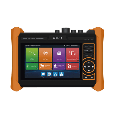 Tester Profesional OTDR y Video | Fibra Óptica | Cámaras IP | Cableado y Redes| Pantalla 5.4" Táctil | Soporta 4K/8K | HDMI/VGA | Medidor Potencia Óptica | Alcance 150KM | Localizador Fallos VFL | PoE Integrado | WiFi | In