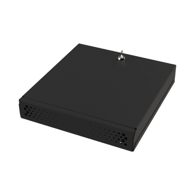 Gabinete Metálico para DVR/NVR. Tamaño Max. de DVR/NVR: 445 x 88 x 400mm (An.xAl.xProf.). Compatible con Fuente SLIM.