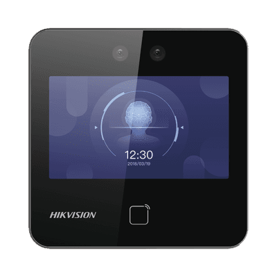 Terminal Min Moe WiFi / Touch de Reconocimiento Facial Ultra Rápido para ASISTENCIA y Control de ACCESO / 1500 Rostros y 3,000 tarjetas / Lee códigos QR / Videoportero / Detección de Cubrebocas / SIP Estandar / HIK-IA