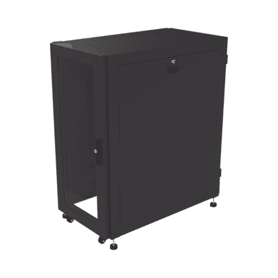 Gabinete Profesional para Telecomunicaciones de 24UR, 600 mm de Ancho x 1000 mm de Profundidad, Se envía el Gabinete Armado.