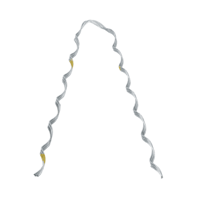 Remate Preformado de Acero Galvanizado para fibra Mini-ADSS diámetros 6 - 7 mm (Preformado con tecnología sin polvo abrasivo) Estructura de 3 Hilos