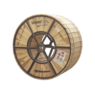 Carrete de 4 km de Fibra Óptica Aérea (ADSS) G.652D, Monomodo de 6 Hilos, Exterior, Span 100, Loose Tube