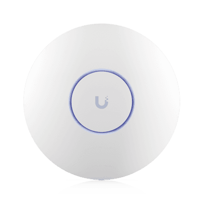 Punto de Acceso UniFi WiFi 6E Enterprise, alta densidad, hasta 600 usuarios, Mu-MIMO 4x4, bandas 2.4/5/6 Ghz, (1) puerto RJ45 2.5G (POE+ no incluido)